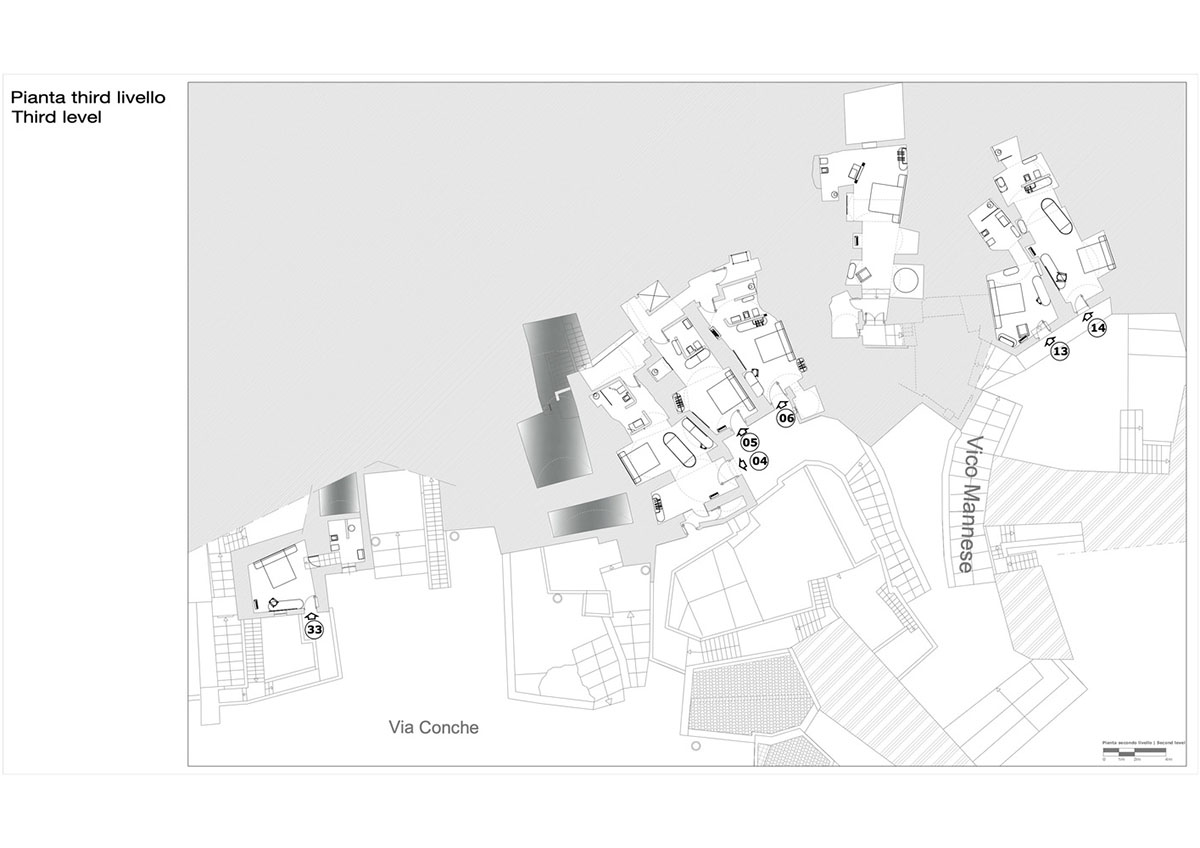 Interiors of this cave hotel and spa by Simone Micheli act like work of art with excavated surfaces