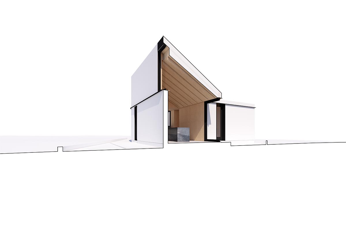 South Bay House portrays its mesmerizing surroundings with spacious windows in Ontario