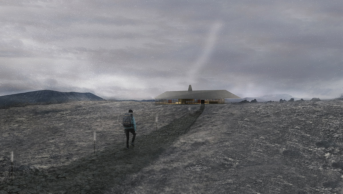The Iceland Black Lava Fields Visitor Center competition winners announced