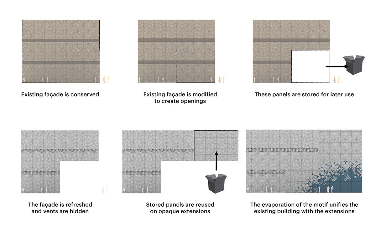 MVRDV completes transformation of Lyon’s historic shopping centre with a lace-looking façade