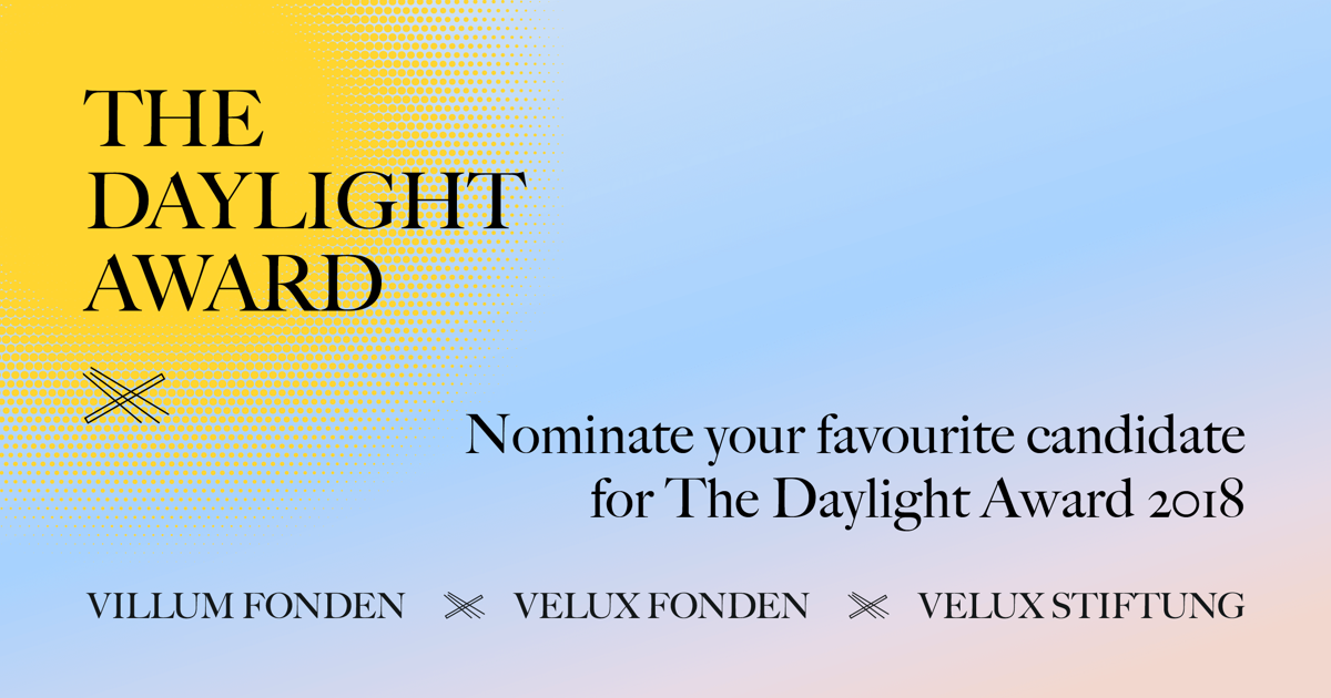 Last call for nominations for The Daylight Award 2018