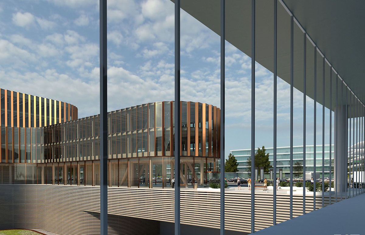 BIG selected to design first phase of Luxembourg's Airport City with interlaced volumes