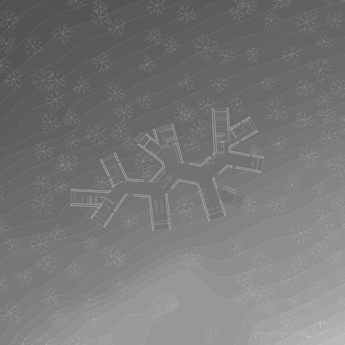 Florian Busch Architects creates branch-like retreat to escape to forest’s solitude in Japan