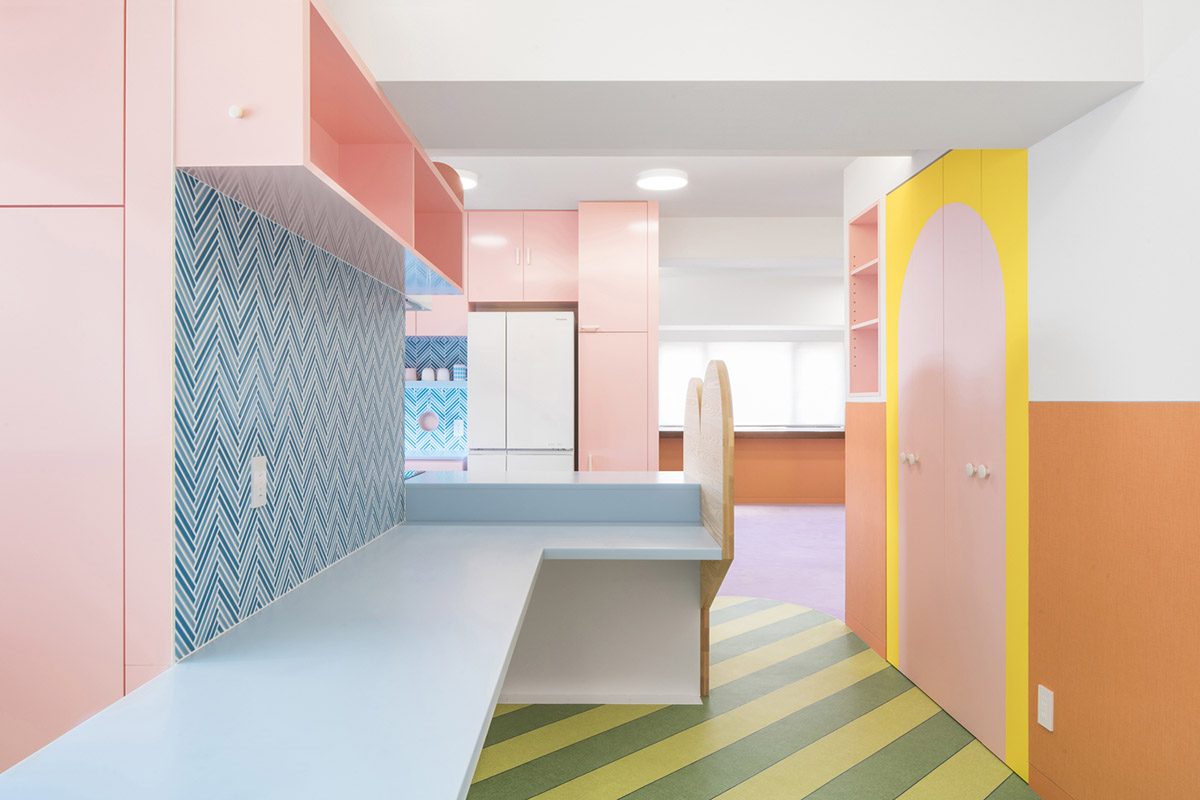 Adam Nathaniel Furman creates toy-like apartment interior from a palette of pastel colours in Tokyo