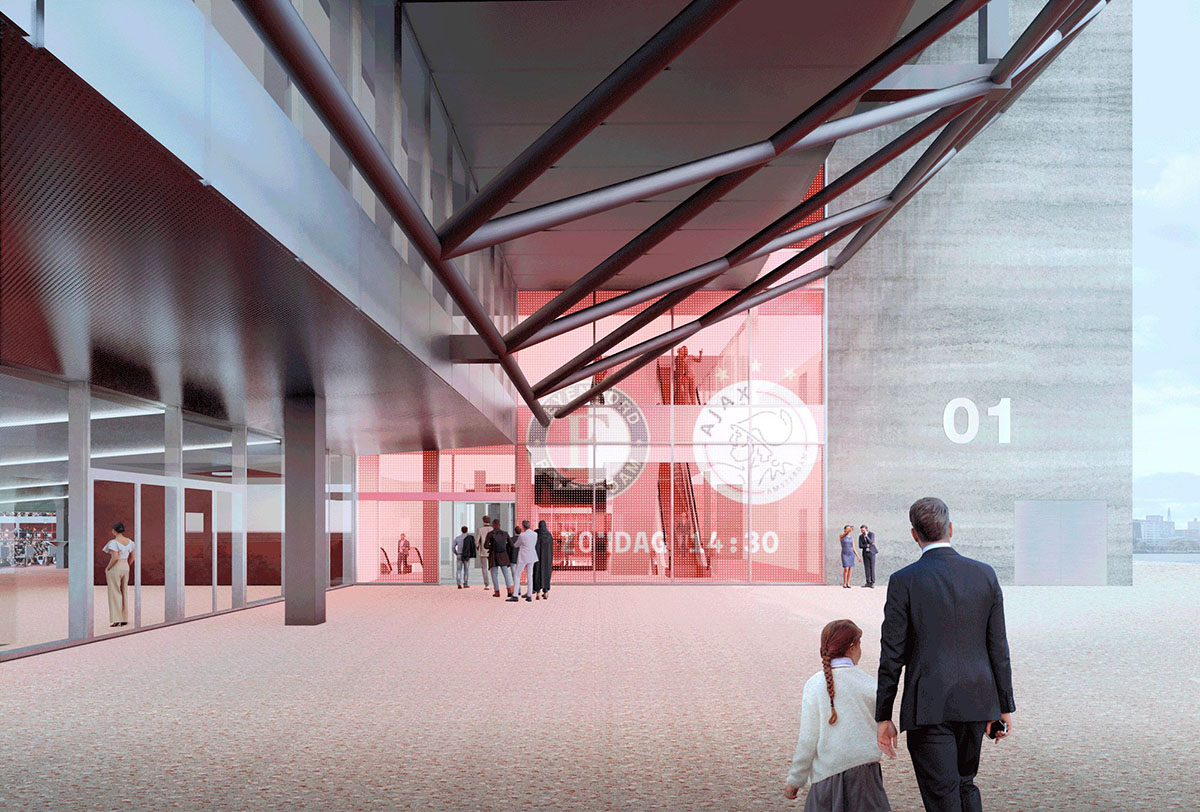 OMA and LOLA revise design for Feyenoord Stadium in Rotterdam