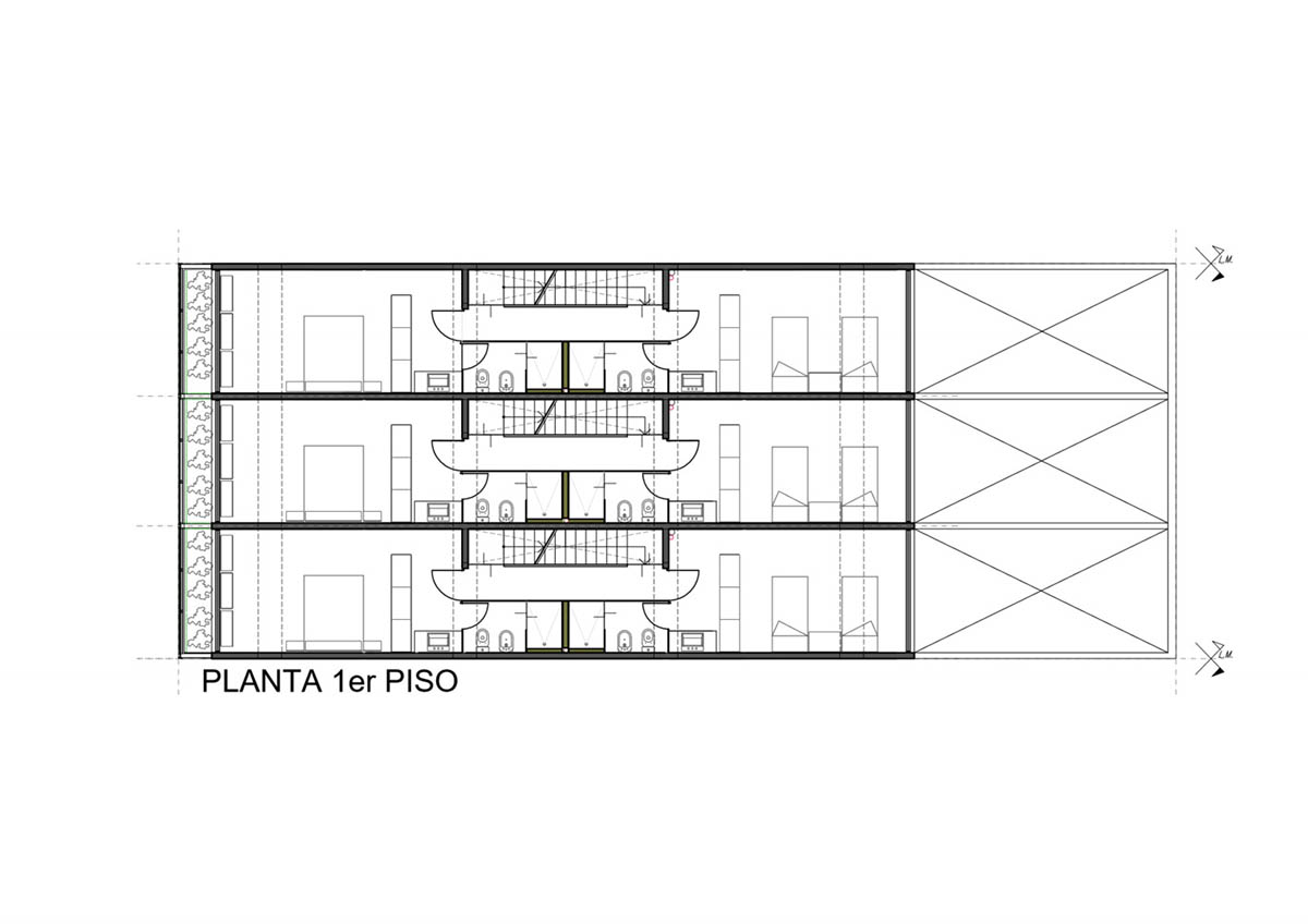 Mariela Marchisio, Cristián Nanzer and Germán Margherit complete Tríptico Building in Córdoba