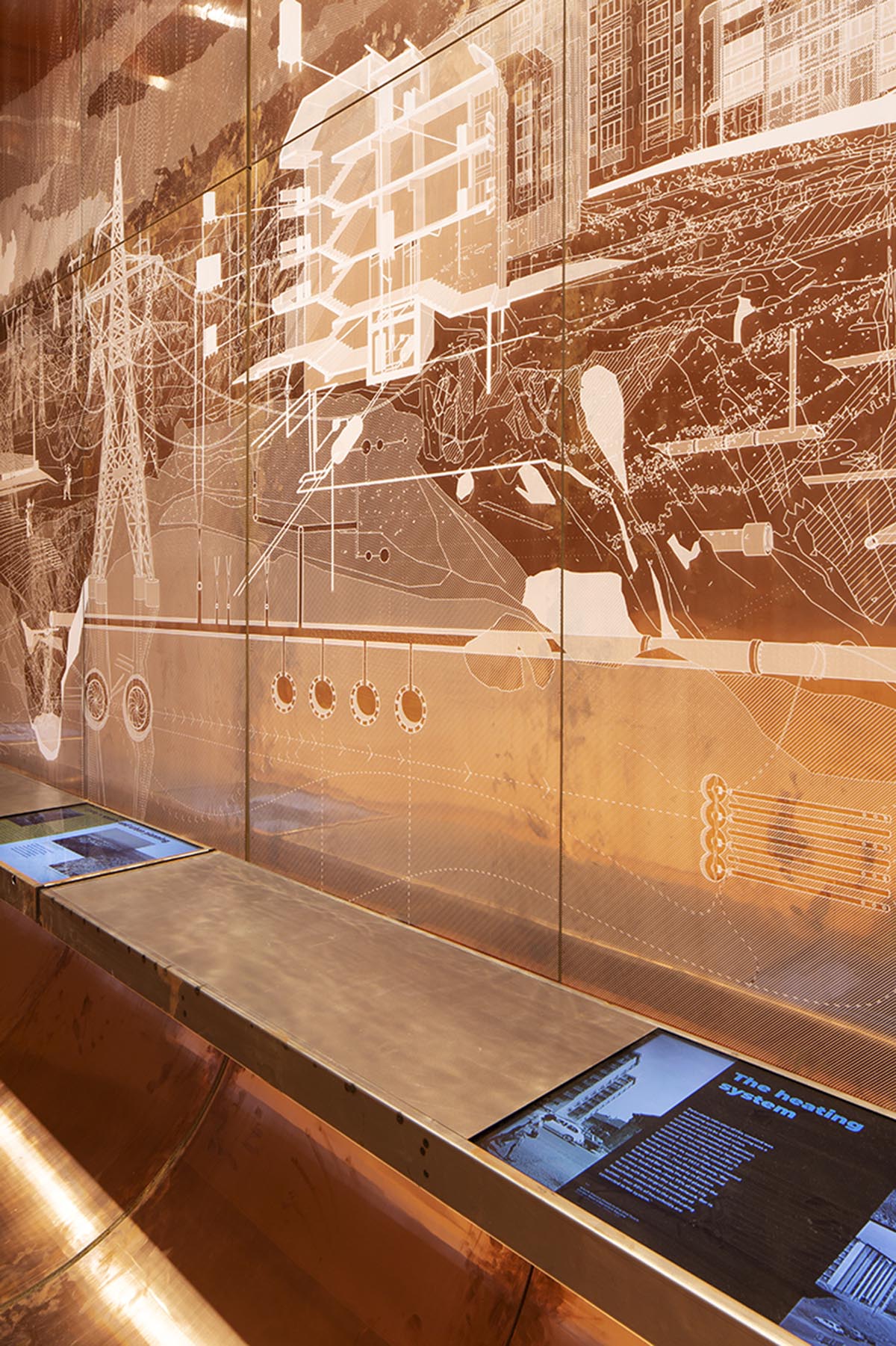 Serbian Pavilion's copper-clad exhibition looks at present and the future of industrial towns