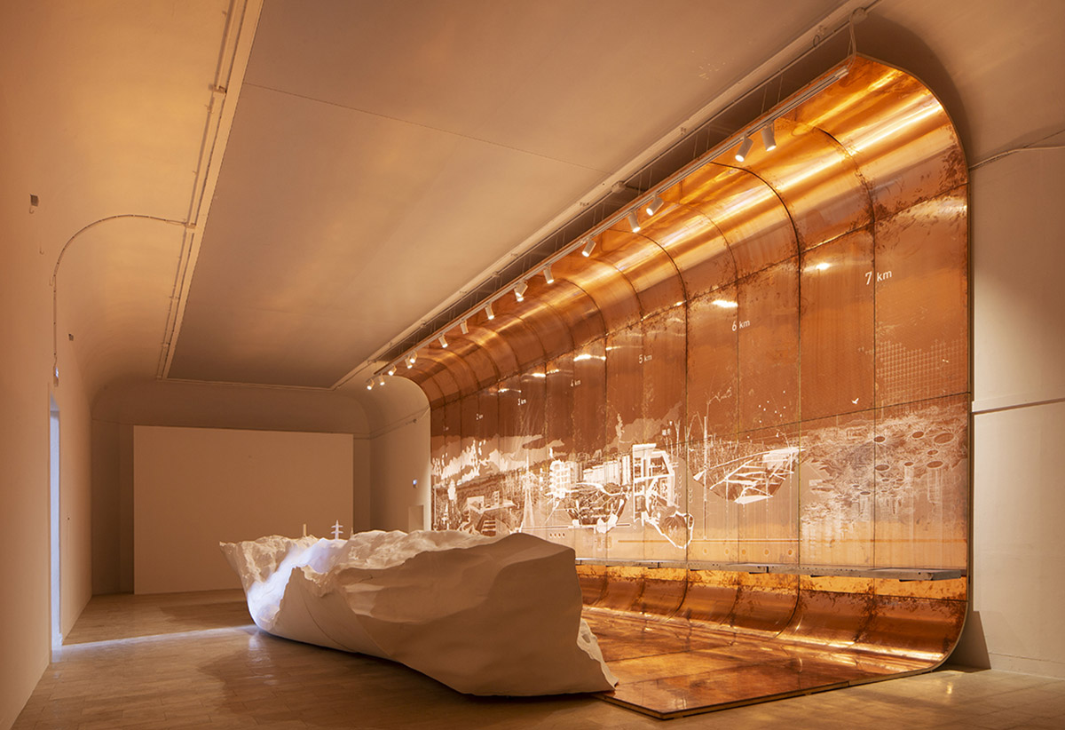 Serbian Pavilion's copper-clad exhibition looks at present and the future of industrial towns