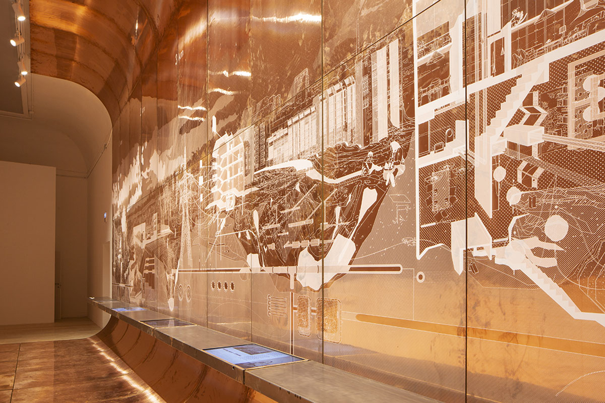 Serbian Pavilion's copper-clad exhibition looks at present and the future of industrial towns