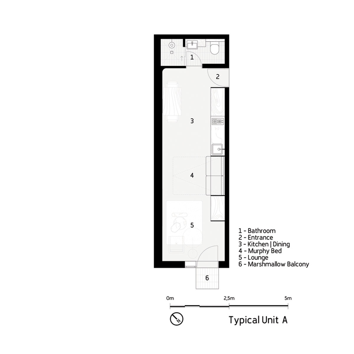 Two Five Five Architects adds protruding bright pink marshmallow balconies to apartment in Cape Town