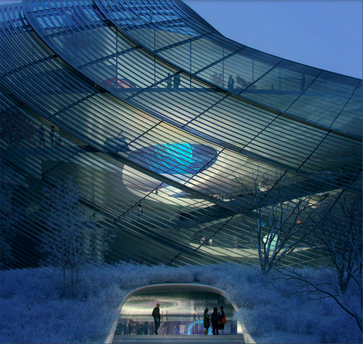 Five anonymous design proposals revealed for Bezos Learning Center in Washington D.C.