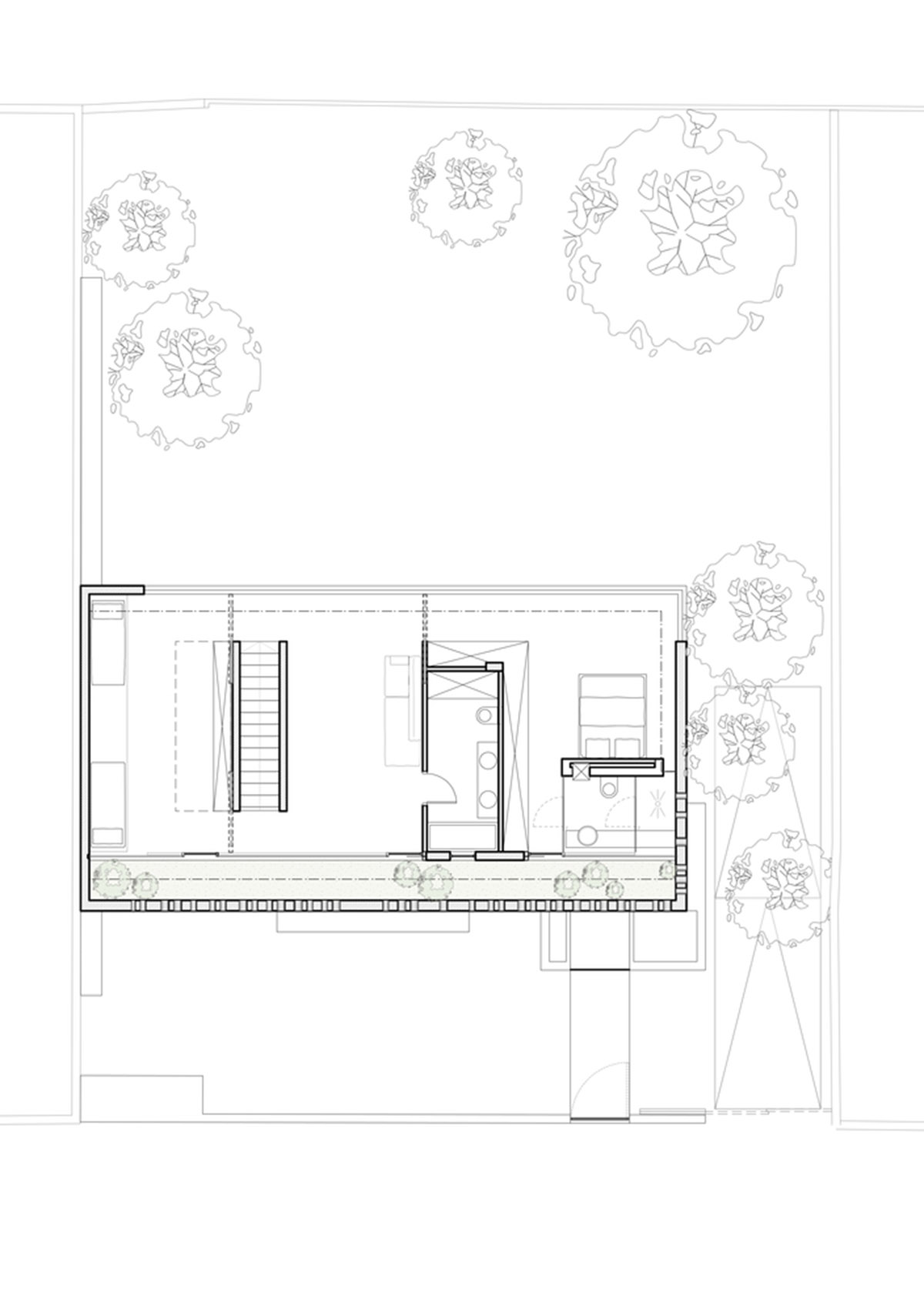 Anderman Architects creates laced concrete façade for Round Edge House in Israel