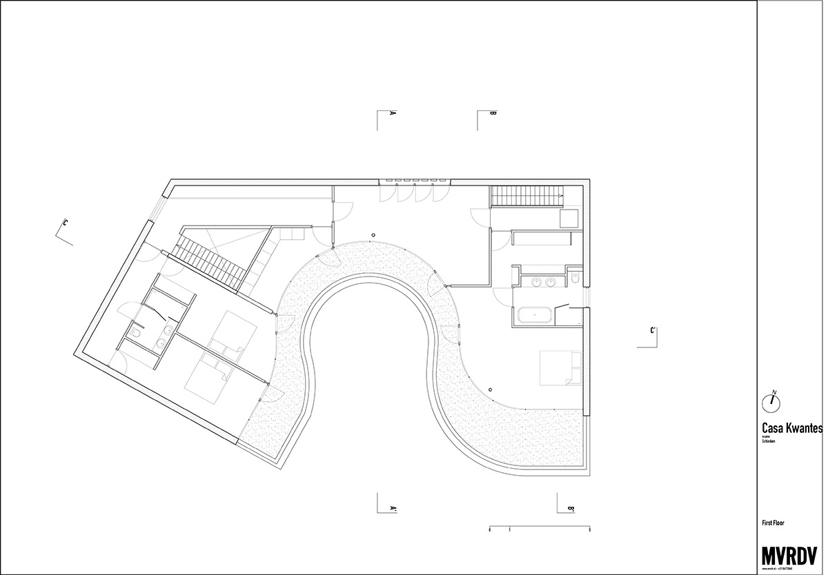 MVRDV completes Casa Kwantes house with fluid glass walls in Rotterdam
