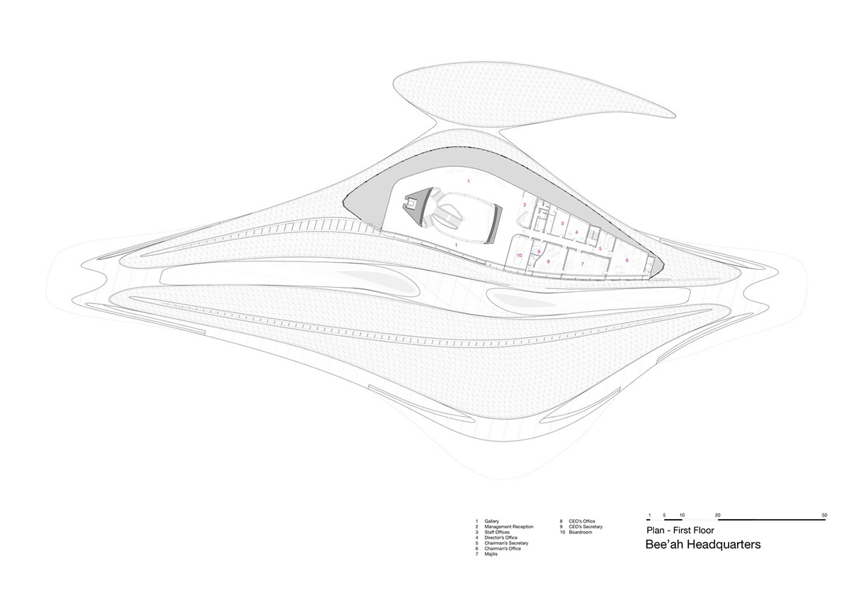 Zaha Hadid Architects' Bee'ah Headquarters Takes Shape In UAE