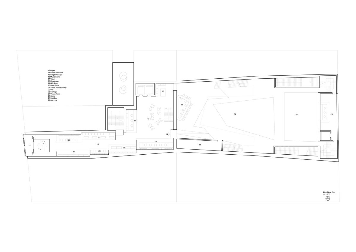 Salon Alper Derinbogaz renovates historic arcade passage with angular perforated panels in Istanbul