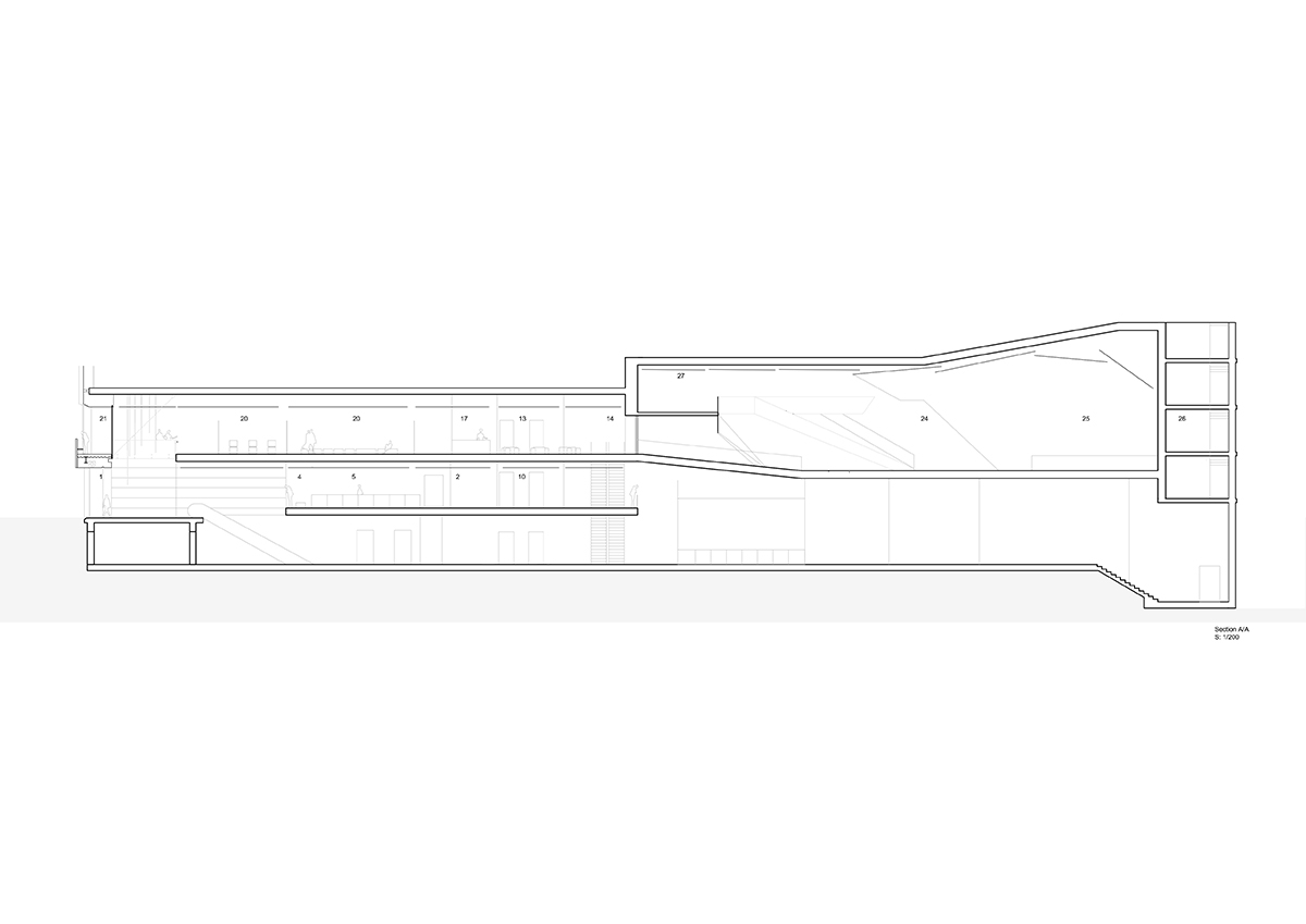 Salon Alper Derinbogaz renovates historic arcade passage with angular perforated panels in Istanbul