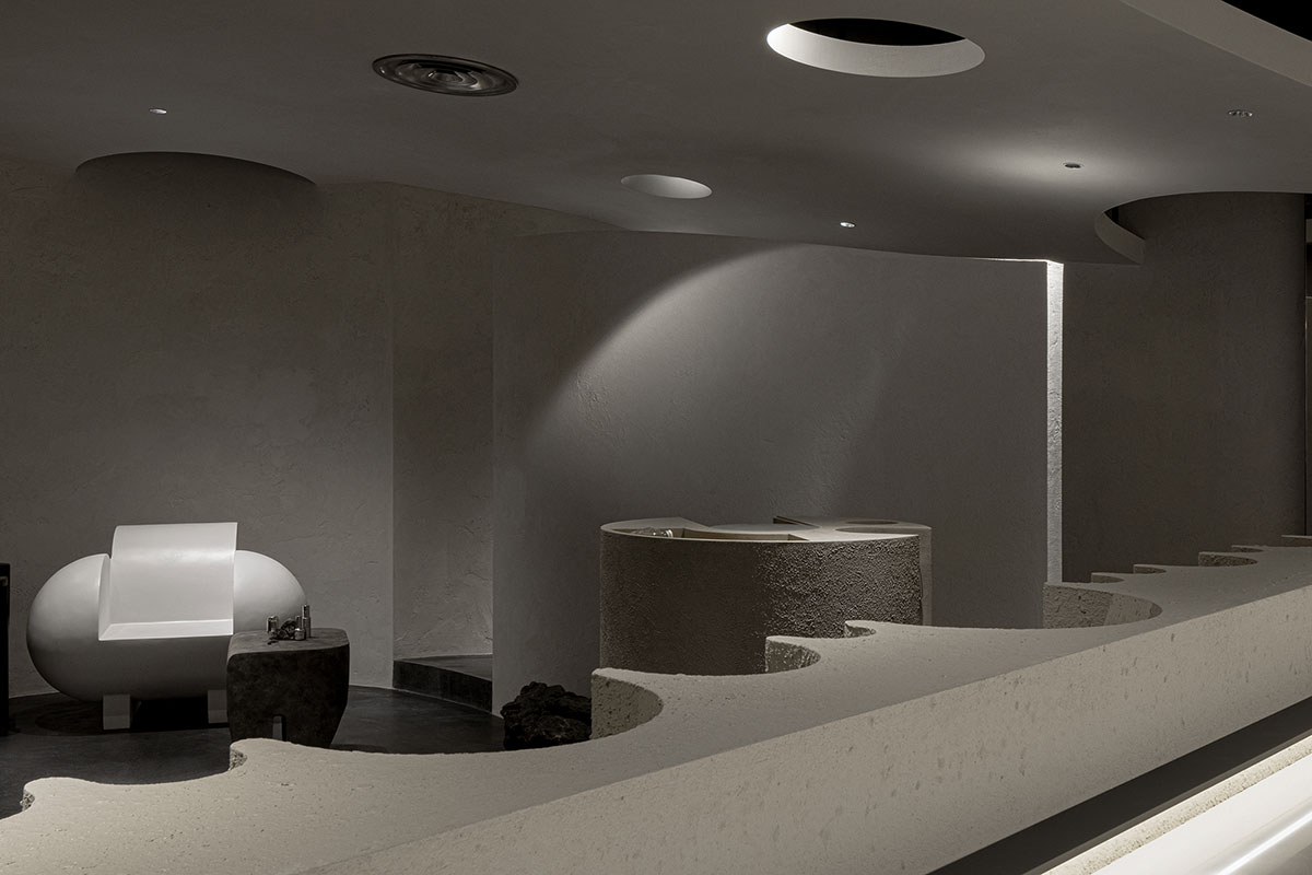 lialawlab completes retro-futuristic skincare centre in Hangzhou, China