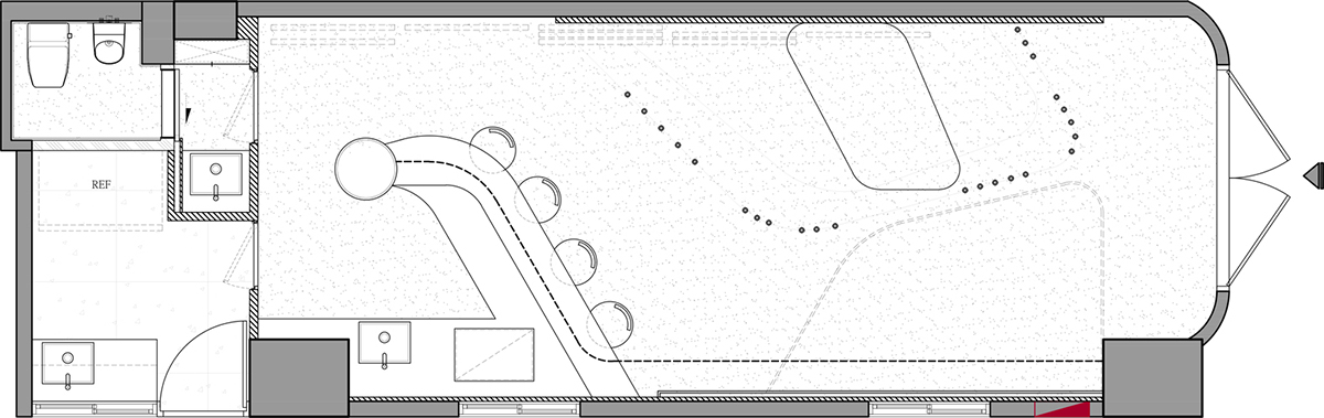 Republic Design reveals its coffee shop and gallery with curvy and white elements in Taiwan