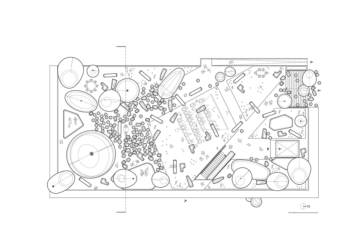 SKNYPL Reinterprets Korean Garden With Many Inflatables ETFE in Seoul