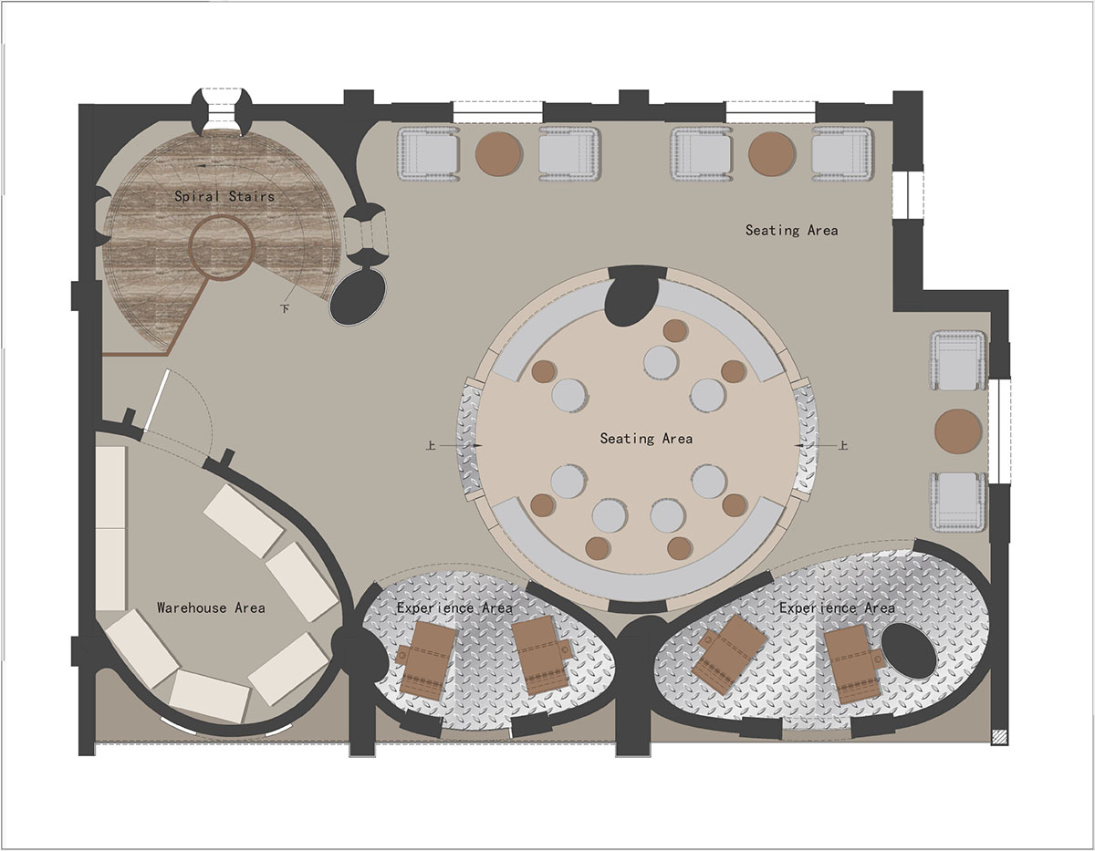 OYTT Design creates interiors featuring irregular-shaped caves and curved walls for a shop in China 