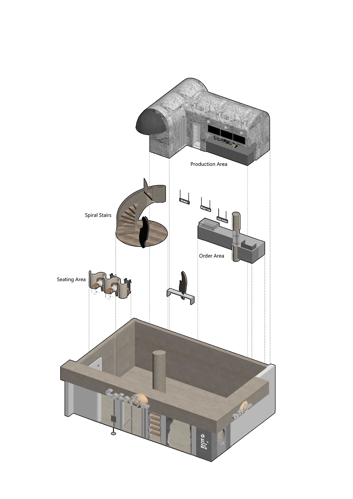 OYTT Design creates interiors featuring irregular-shaped caves and curved walls for a shop in China 
