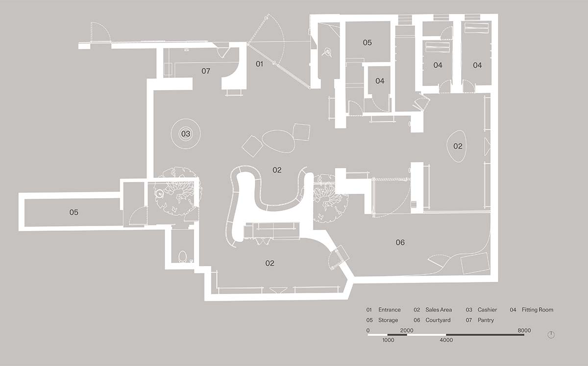 say architects' concept store embraces imperfection and individuality in Shanghai