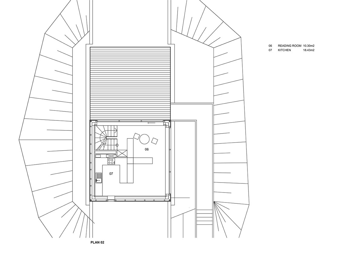 Michał Kucharski and o4 architekci clad old windmill with charred wood in a Polish town 