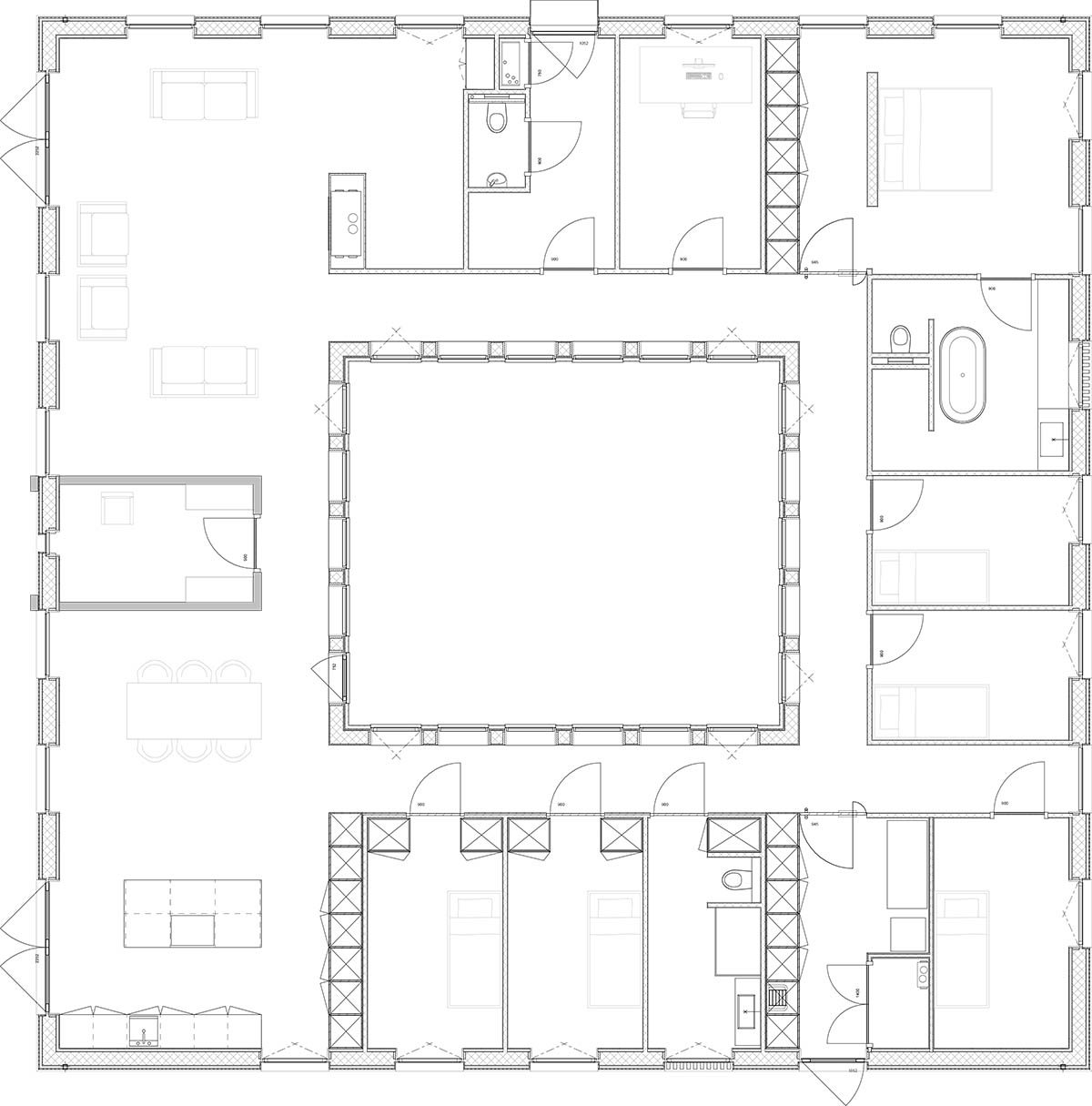 RoosRos Architecten completes black wooden-clad family house in an old orchard in Nieuw-Beijerland