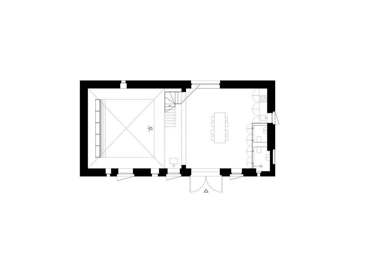 Helga Blocksdorf Architektur converts old barn into a photography studio incorporating natural tones 