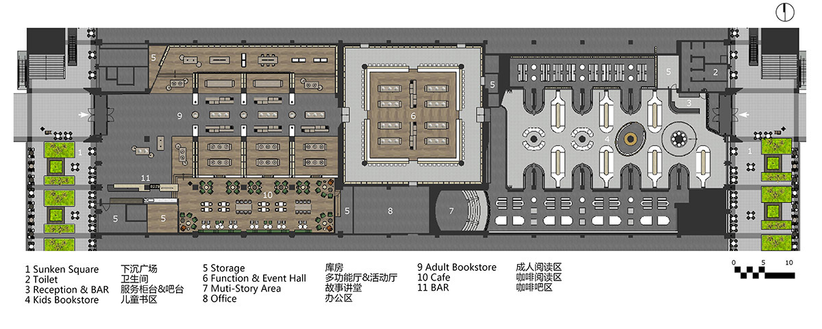 Gonverge Interior Design completes futuristic Fengdong E Pang Bookstore in Xi'an City