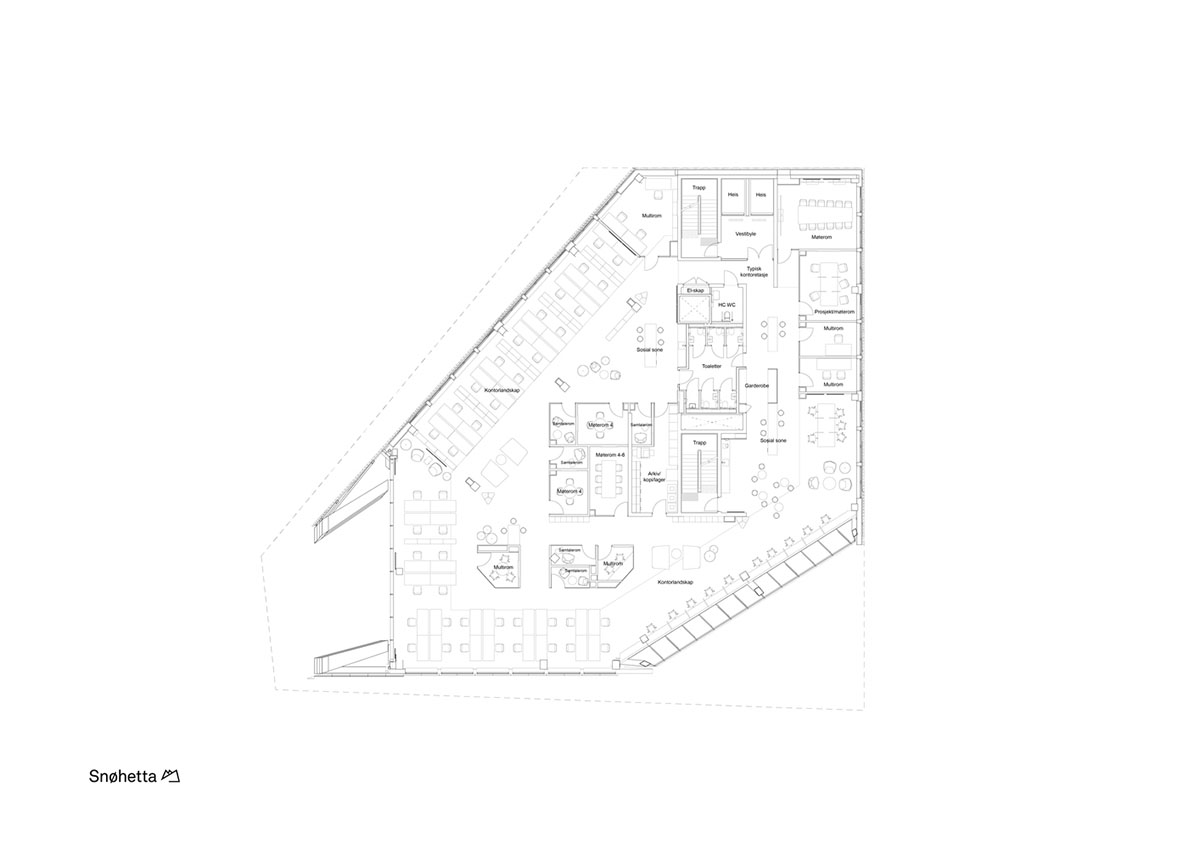 Snøhetta reveals its 4th energy Positive Powerhouse in Telemark with energy producing façade and roof