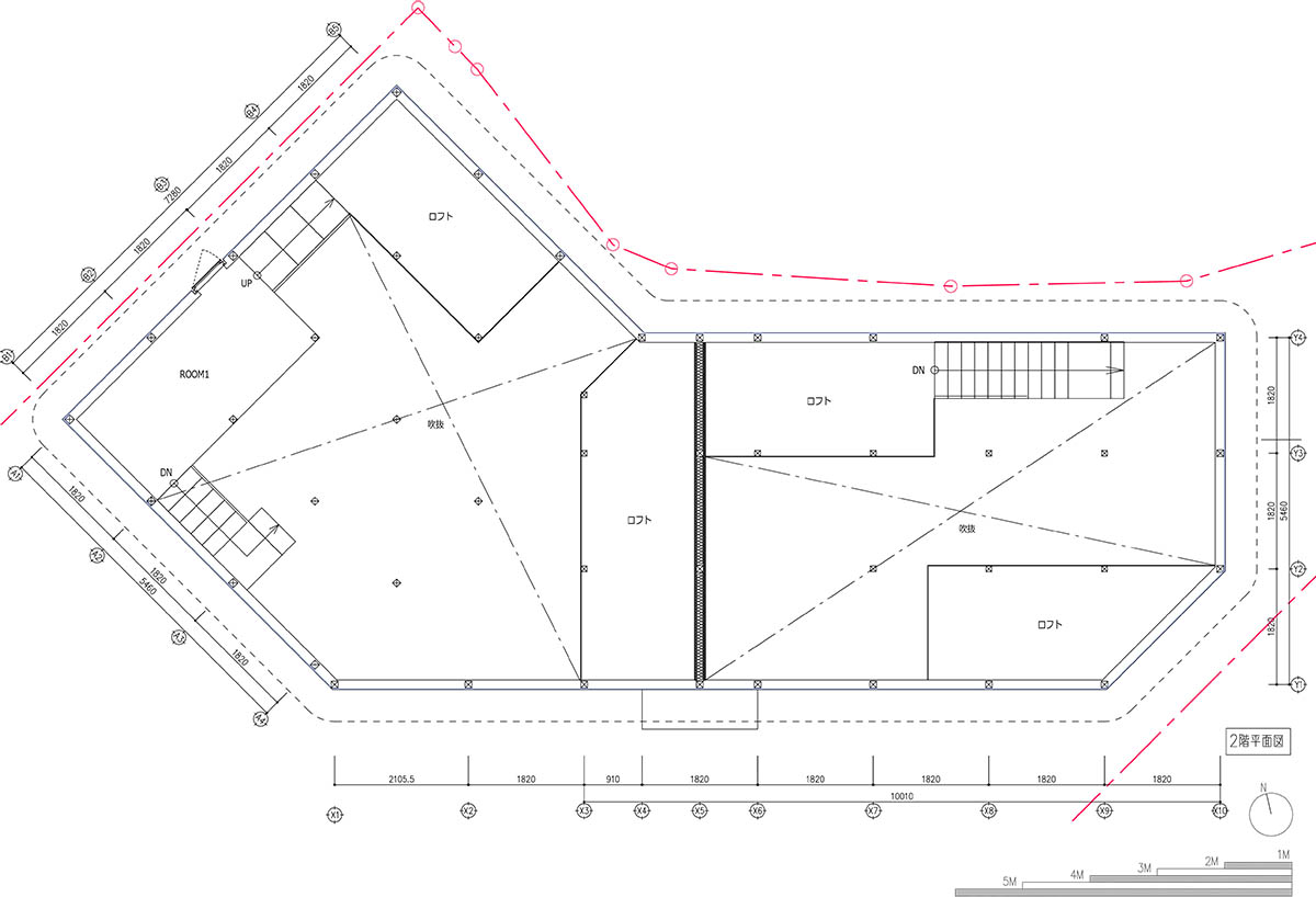 IGArchitects creates two-family house around a forest of wooden pillars in Japan 