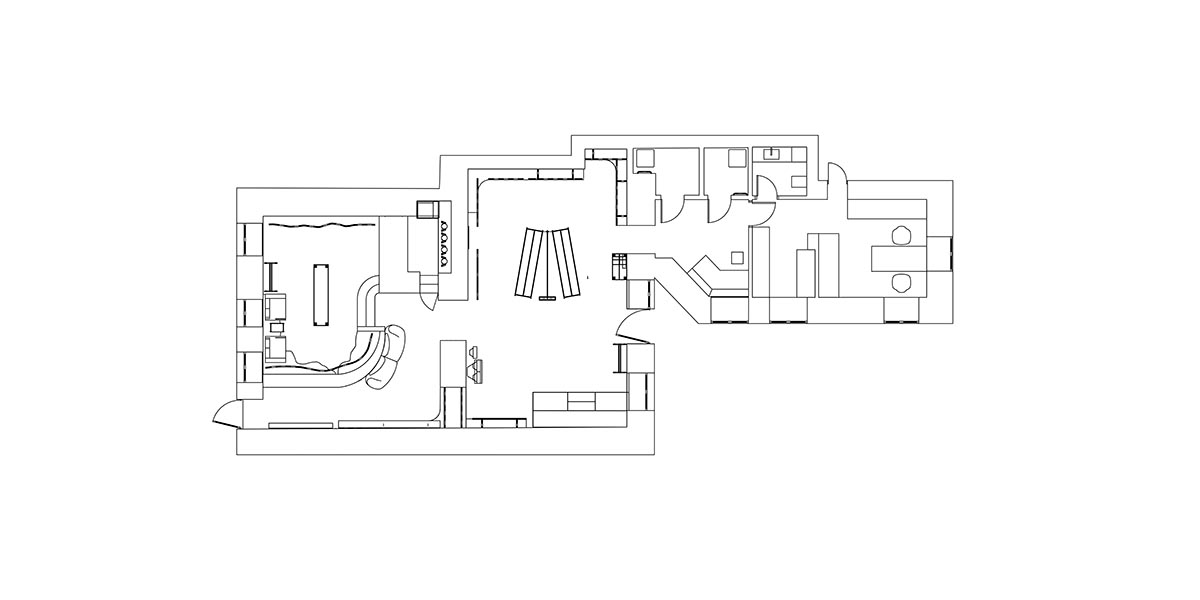An early 20th-century building is transformed into a raw, industrial-looking interior for Kyiv store 
