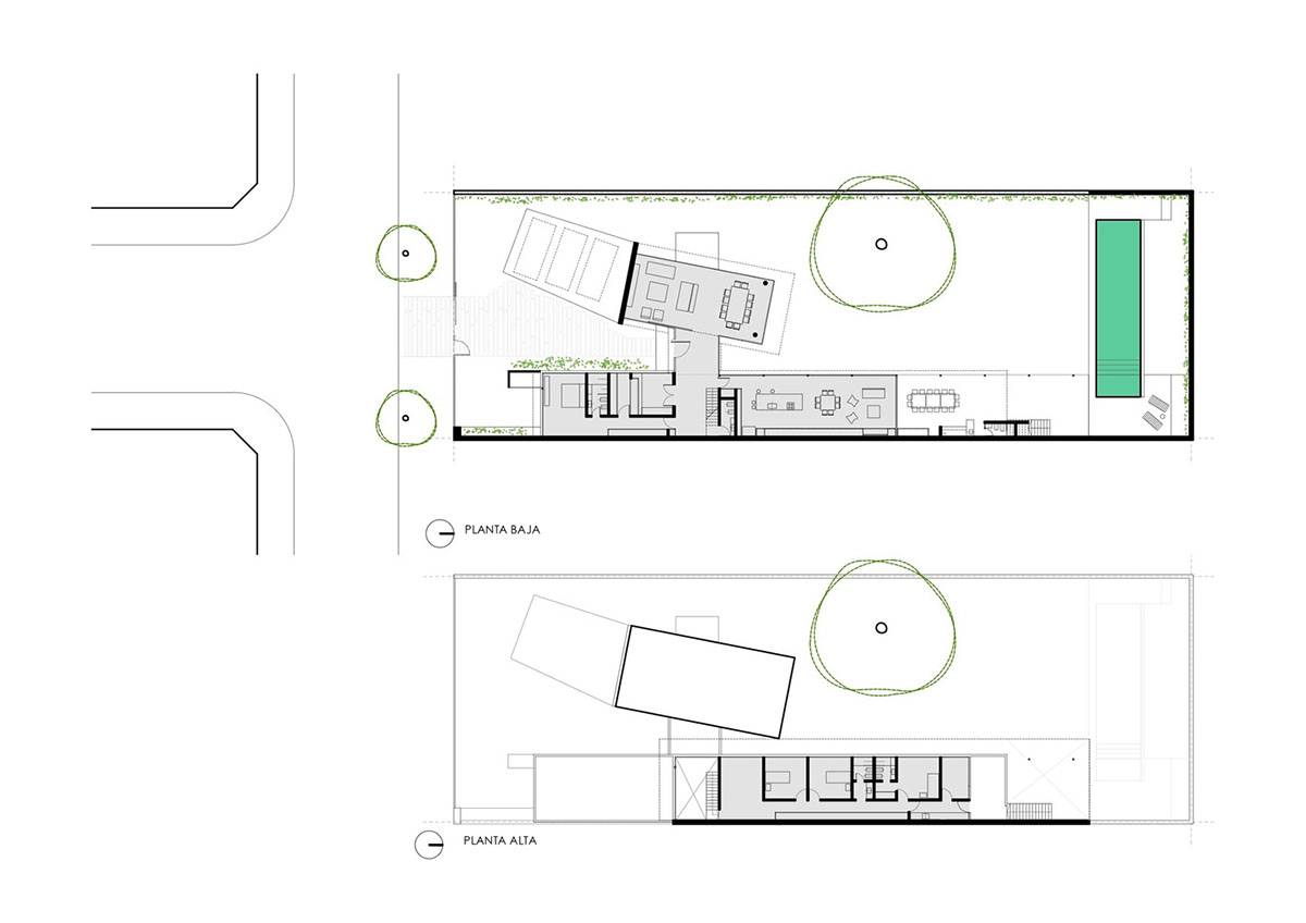 Estudio Pablo Gagliardo's Casa CA shows how to take advantages of a longitudinal land in Argentina