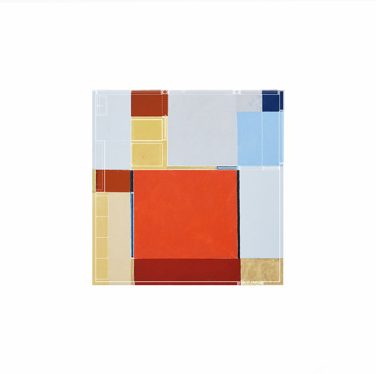 An artist's studio floats and illuminates in the landscape in Germantown