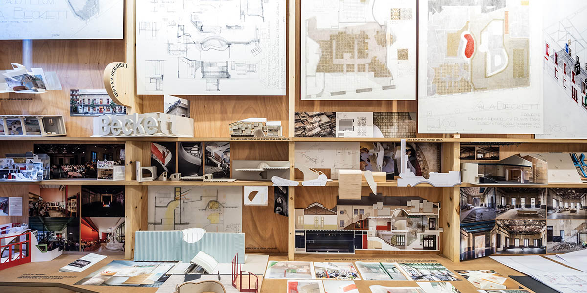 Flores & Prats creates a fragment for Sala Beckett with Liquid light at Venice Architecture Biennale