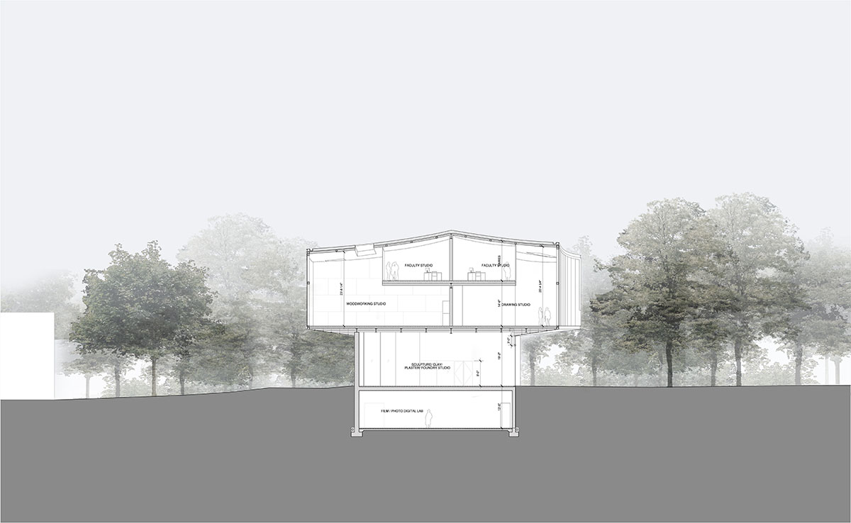 Steven Holl Architects' kite-like Winter Visual Arts Center breaks ground in Lancaster
