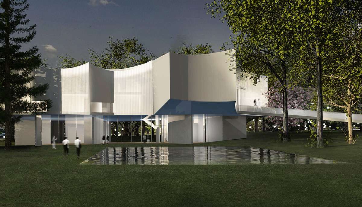 Steven Holl Architects' kite-like Winter Visual Arts Center breaks ground in Lancaster