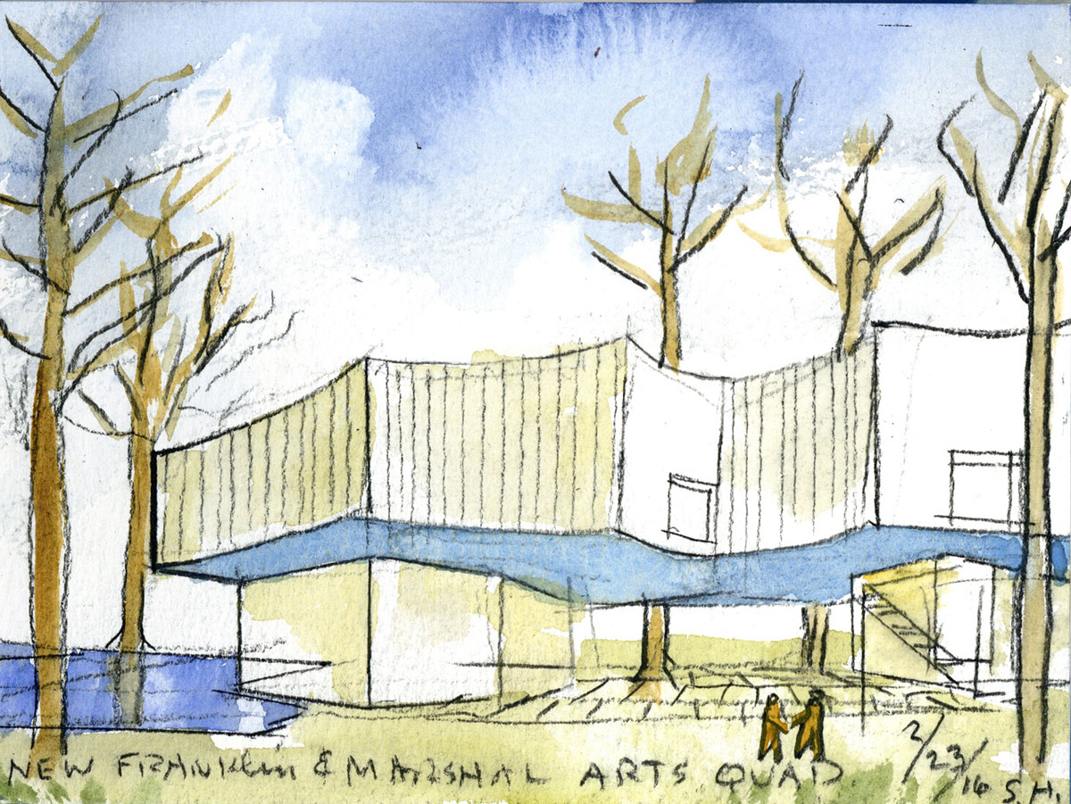 Steven Holl Architects' kite-like Winter Visual Arts Center breaks ground in Lancaster