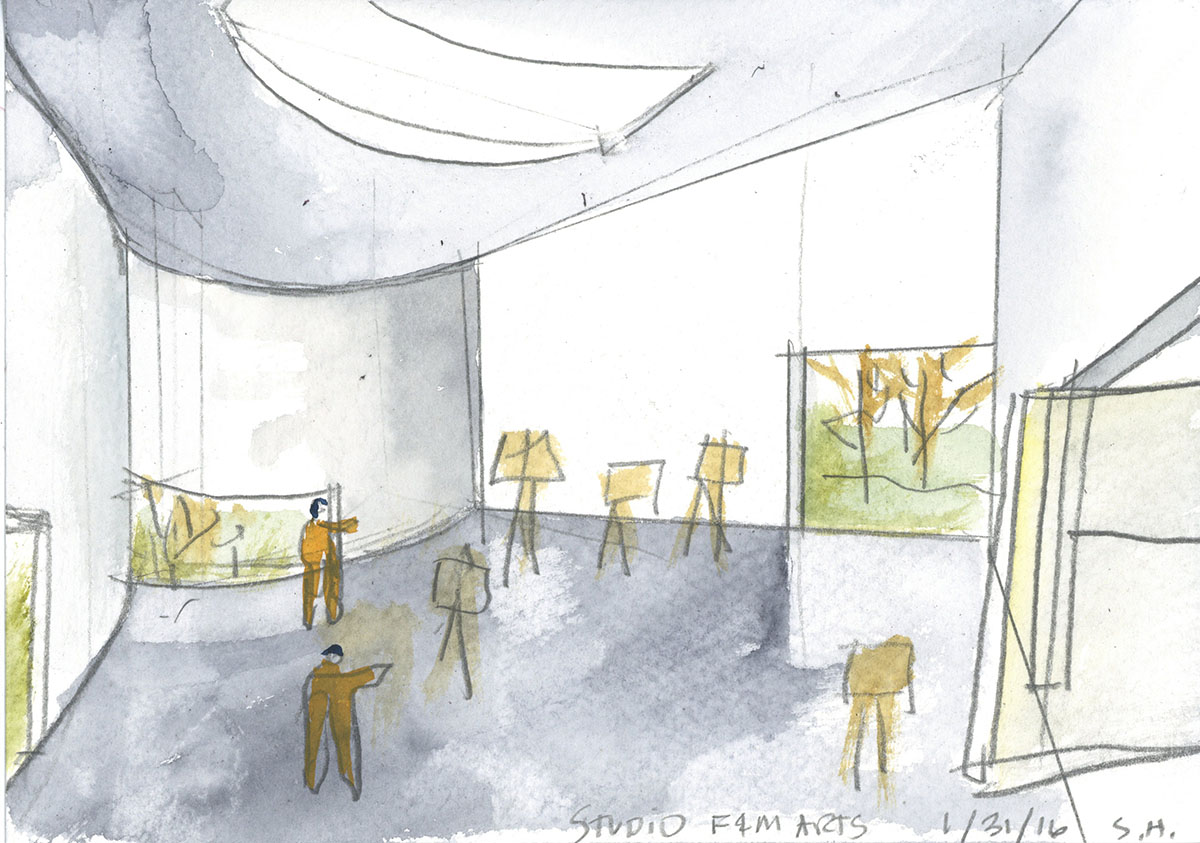 Steven Holl Architects' kite-like Winter Visual Arts Center breaks ground in Lancaster