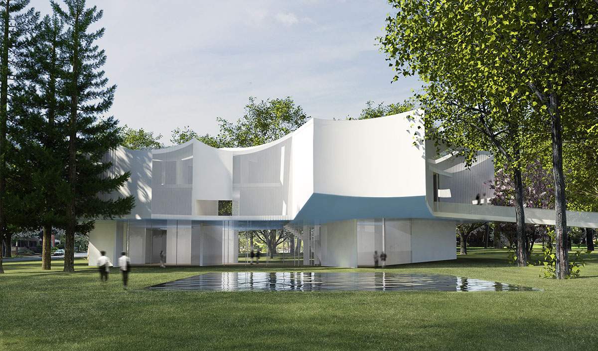 【★超目玉】 Steven Holl Architects' kite-like Winter Visual Arts Center アート・デザイン・音楽