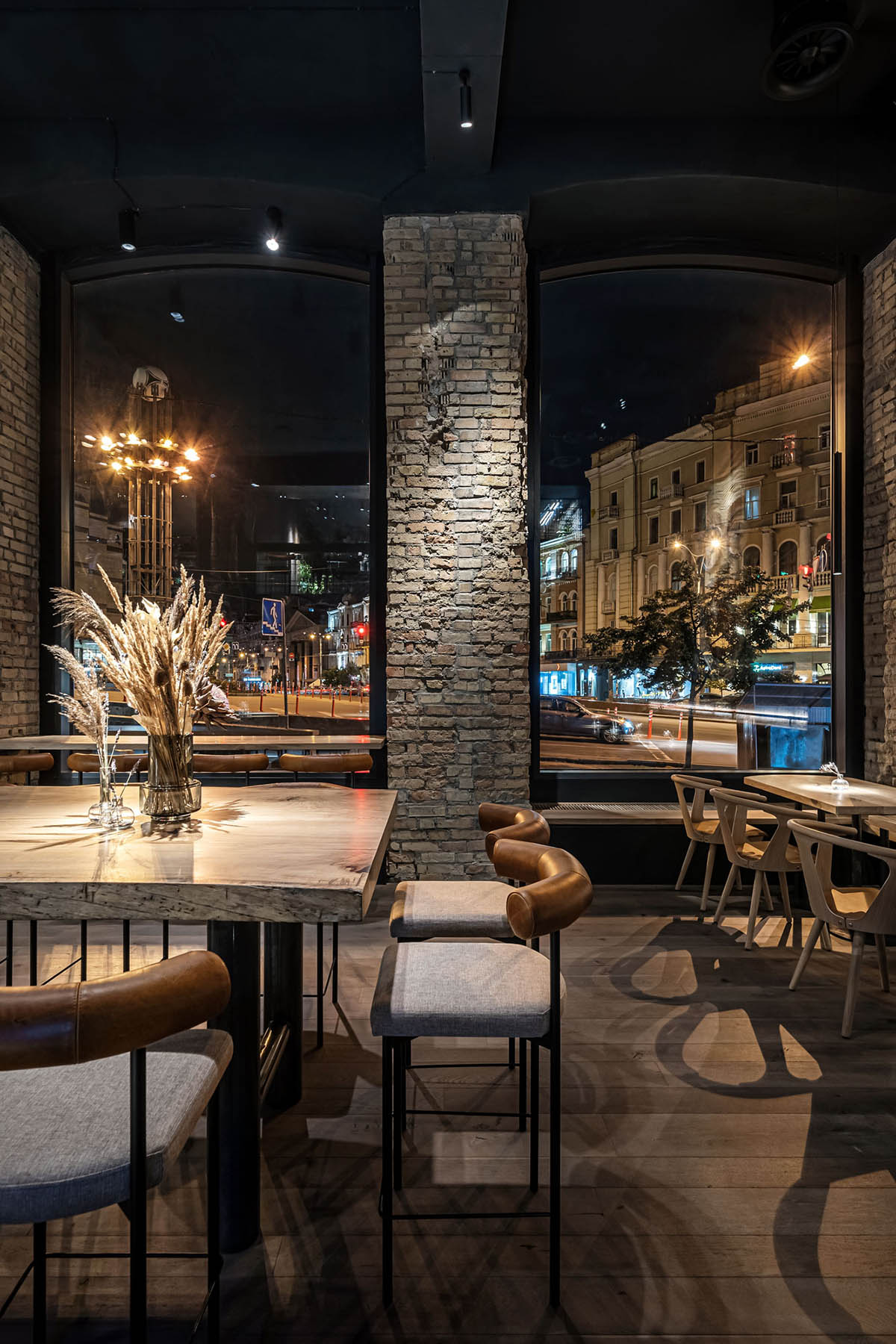 YODEZEEN creates bold and dark interiors for Instagrammable restaurant in Kyiv