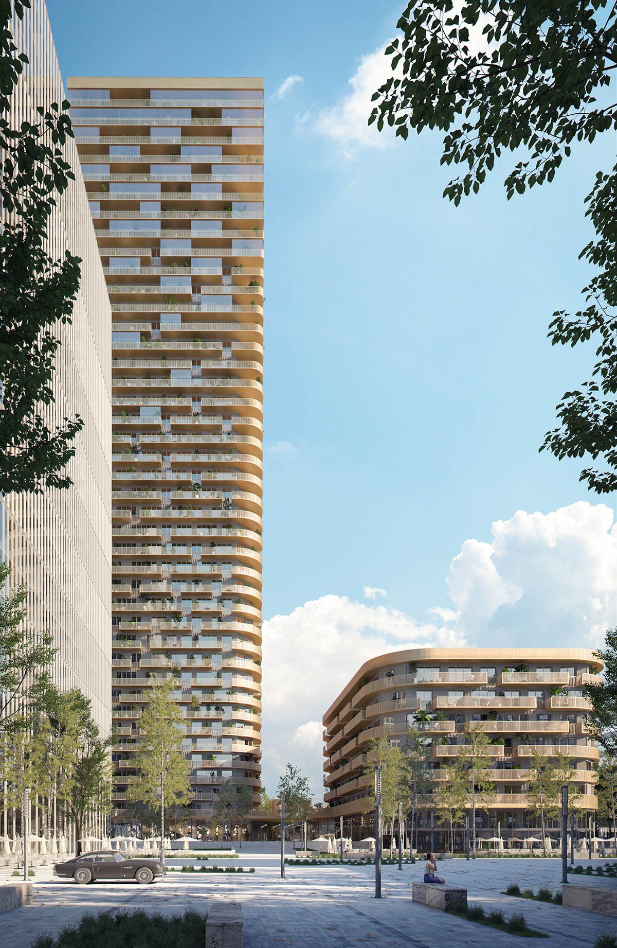 Mecanoo to design a new high-rise wrapped by copper-coloured metal in Frankfurt
