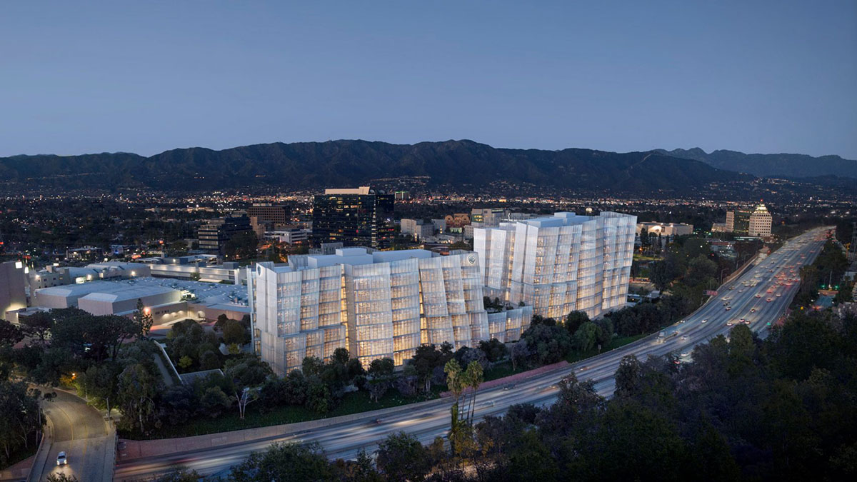 Construction work begins on Frank Gehry's Floating Iceberg-Like Office Complex for Warner Bros
