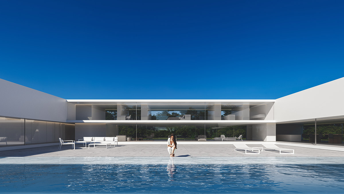 Fran Silvestre Arquitectos releases images for Compluvium House in Madrid