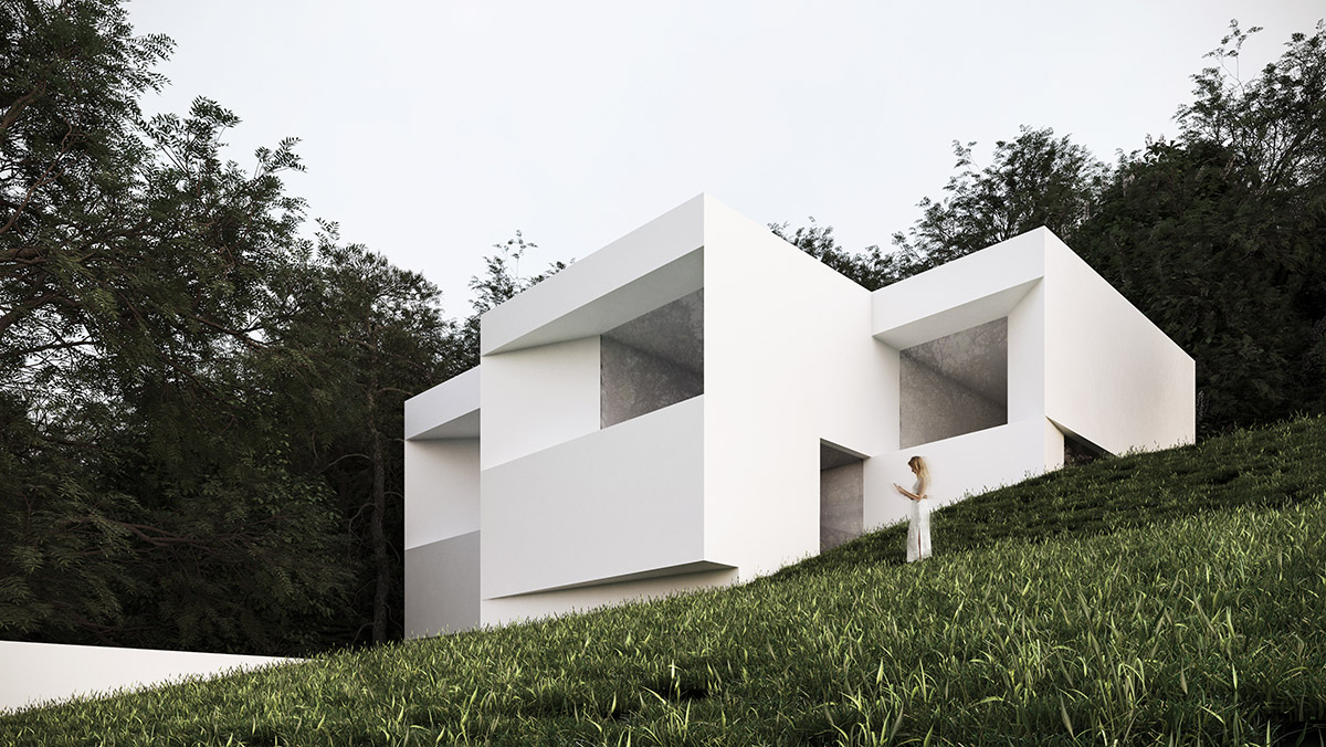 洋書 Fran Silvestre Architects fran silvestre arquitectos completes linear residence in spain
