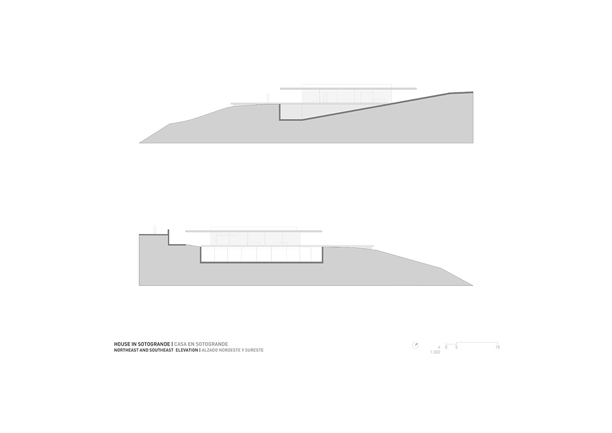 Fran Silvestre designs residence with large cantilevered roof stop the intense sun of Cádiz