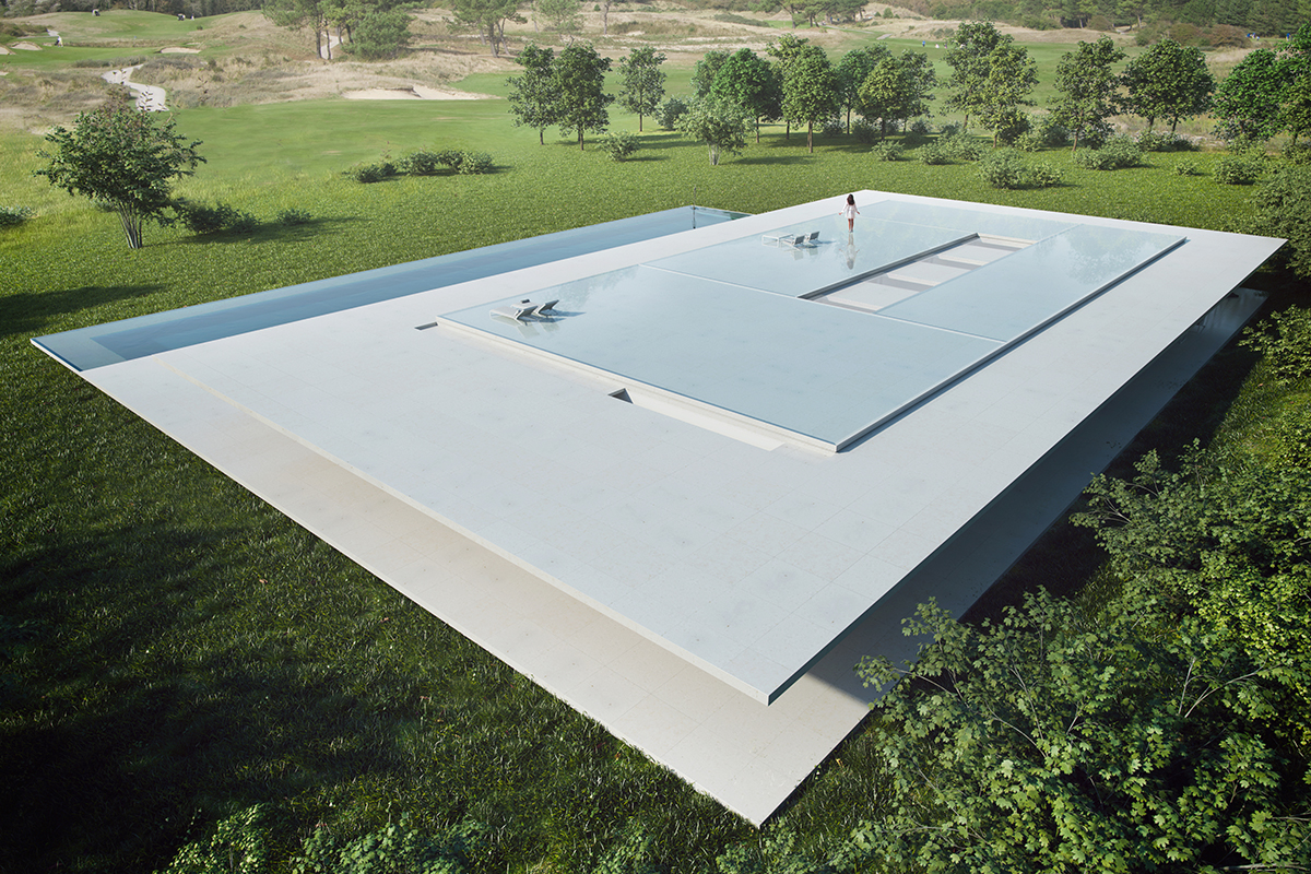 Fran Silvestre Designs Residence With Large Cantilevered Roof Stop The