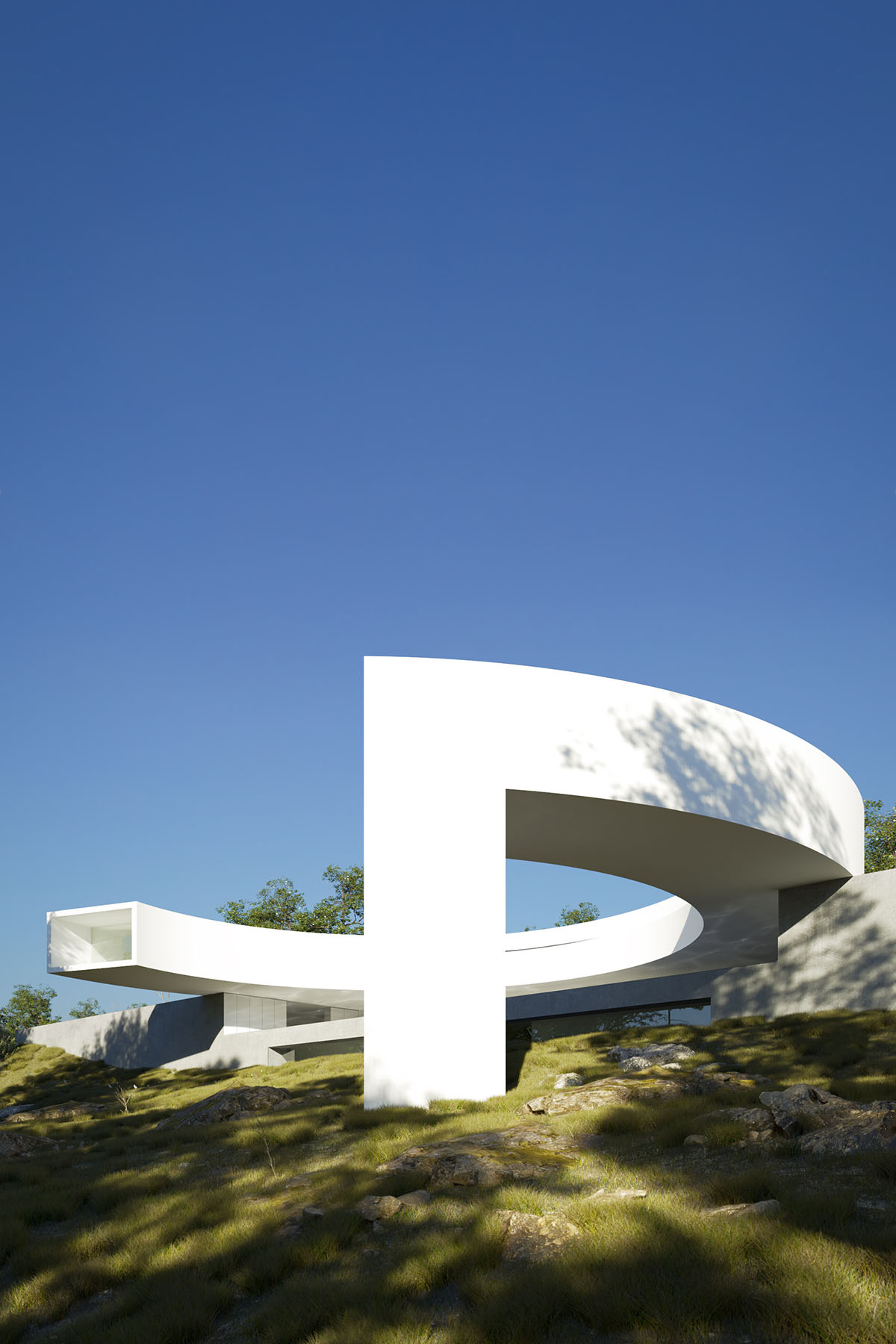 Fran Silvestre's new house protrudes 