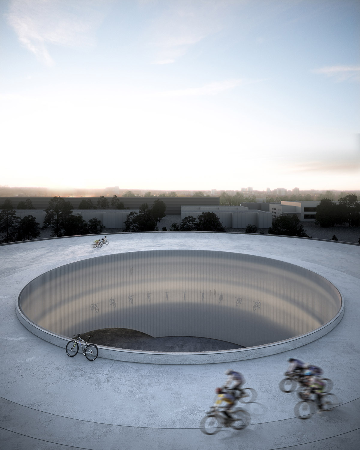 Fran Silvestre proposes circular and hollowed building to ease manufacture process of mountain bikes